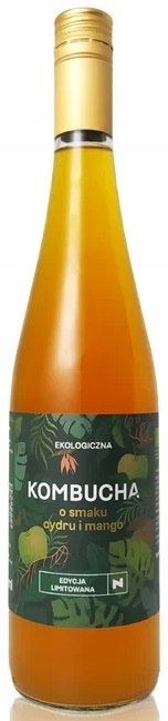 KOMBUCHA O SMAKU CYDRU I MANGO BIO 750 ml - ZAKWAS