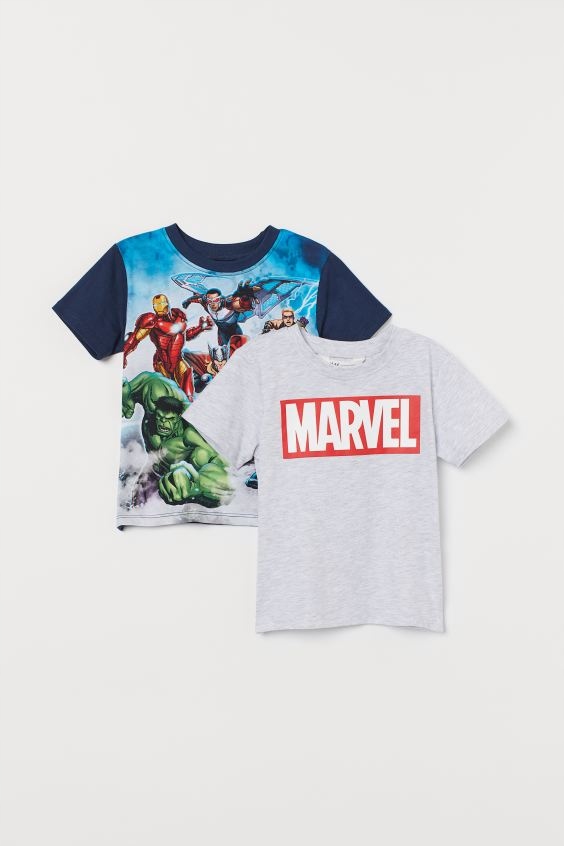 H&M 2 PAK MARVEL KOSZULKI 98/104