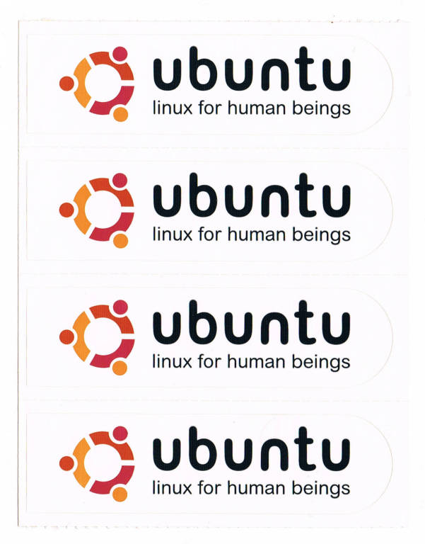 Naklejki Ubuntu (4 szt.)