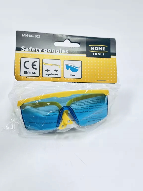 OKULARY OCHRONNE MN-06-102 GOGLE NIEBIESKIE * IGŁA *
