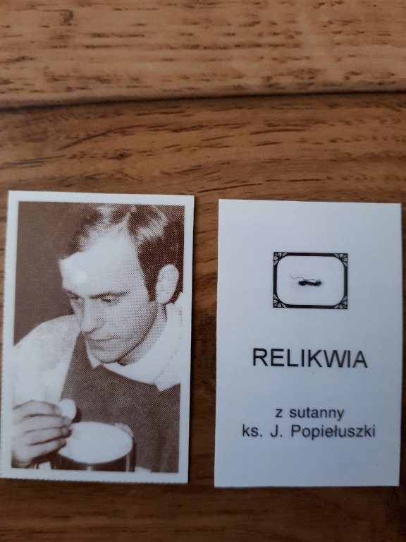 Relikwie ks.Jerzego Popieuszki