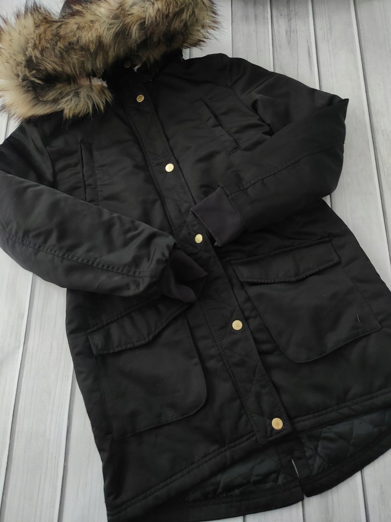 H&M Płaszcz zimowy dla dziewczynki r. 158