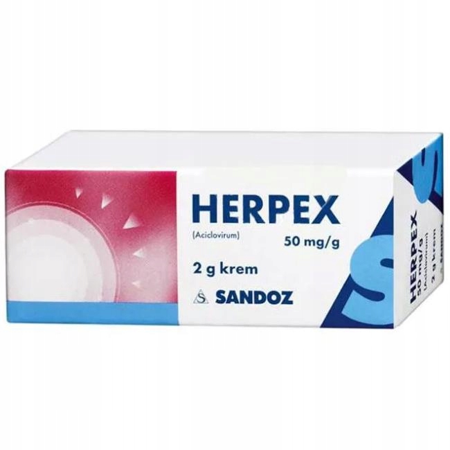 Herpex krem 50mg/g na opryszczkę wirus zajady 2g