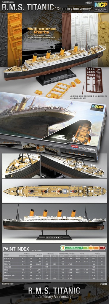 Купить Академия столетия Титаника 14214 1/700: отзывы, фото, характеристики в интерне-магазине Aredi.ru