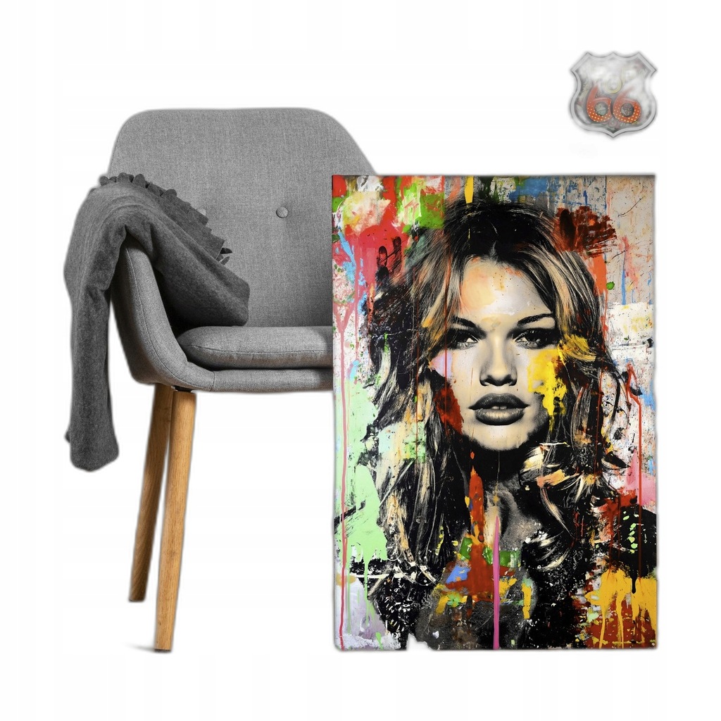 Obraz na płótnie na Płótnie do salonu, sypialni, POP-ART Kate Moss 30x20cm