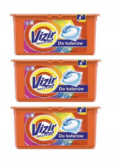 Vizir Kolor 3in1 Pods Kapsułki Prania Color 118szt