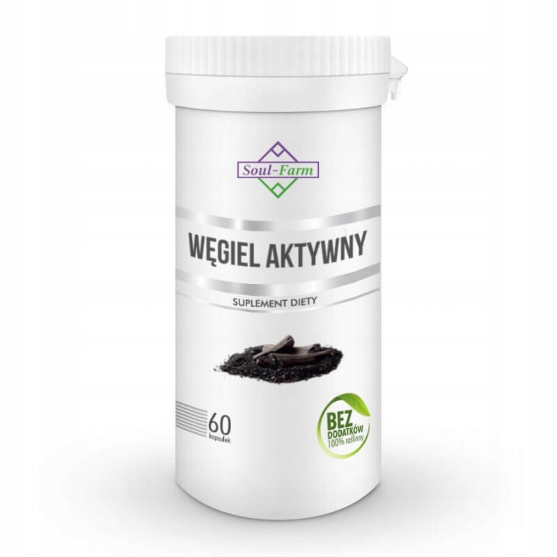 WĘGIEL AKTYWNY 300mg 60 KAPSUŁEK - SOUL FARM