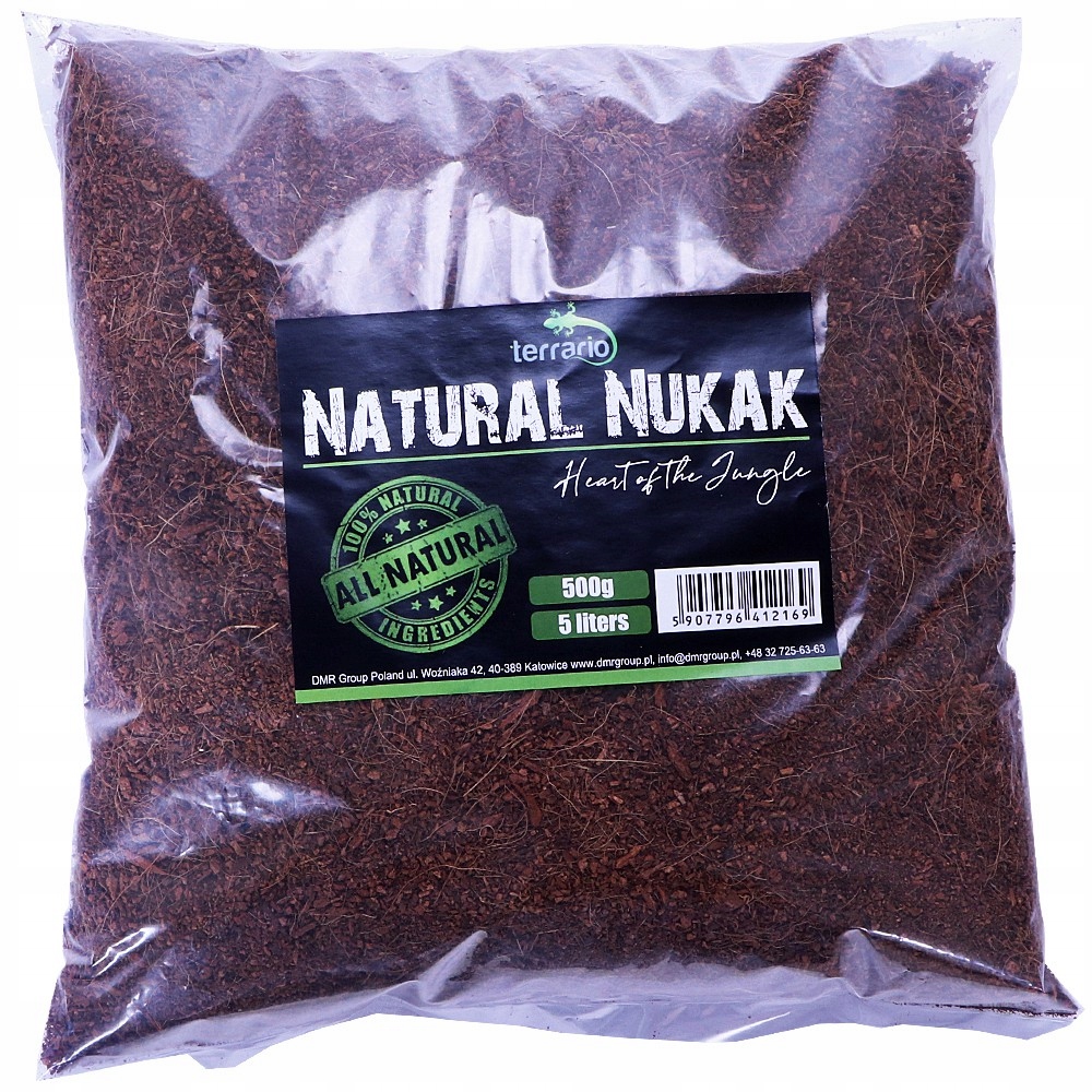 TERRARIO NATURAL NUKAK 5L 500G PODŁOŻE KOKOSA