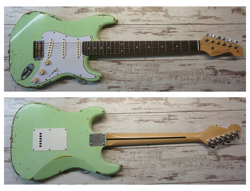 Lutniczy Stratocaster surf green - relic.