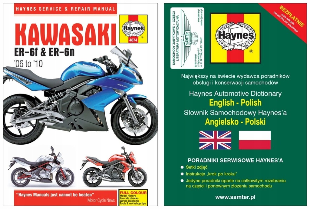 Kawasaki ER-6 F ER-6N EX 650 ER 650 2006-10 Haynes