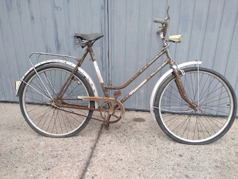 Zabytkowy rower stary diamant rat look rust retro