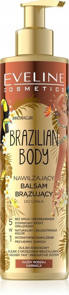 Eveline Brazilian Body Nawilżający Balsam brązując