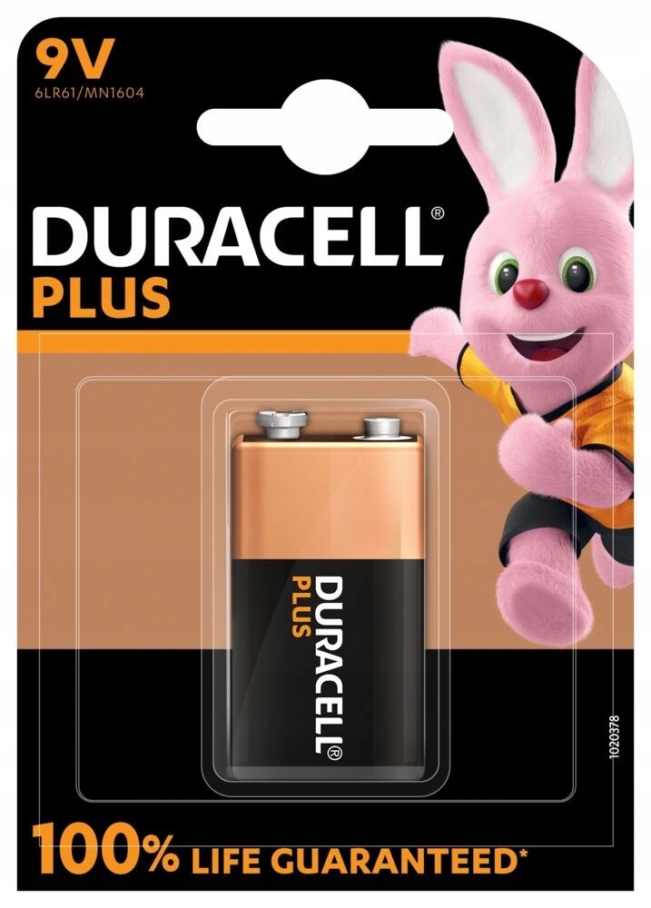 Duracell Plus MN1604 9V, Alkaline, 1 pc(s) Duracel