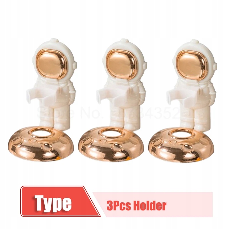 1~5PCS Astronaut Electric Toothbrush Holder Bathroom Couple Wall Mounted