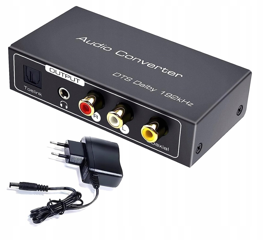 AUDIO KONWERTER HDMI ARC DAC TOSLINK 192 kHz