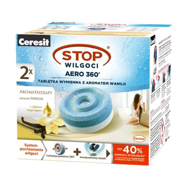 Ceresit Stop Wilgoci AERO Tabletki Wanilia 2x450g