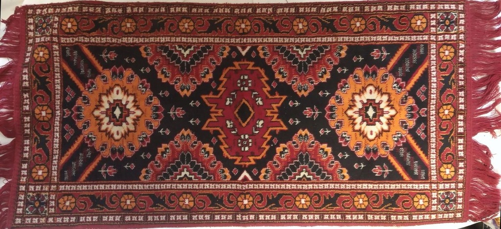 Kilim na ścianę dywanik klęcznik PRL