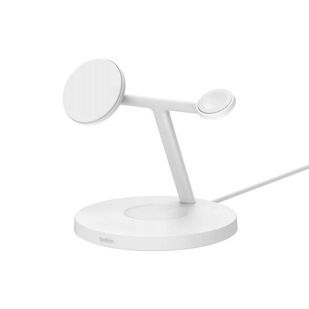Belkin Stacja do ładowania bezprzewodowego 3 w 1 na iPhone Qi2 15W biała