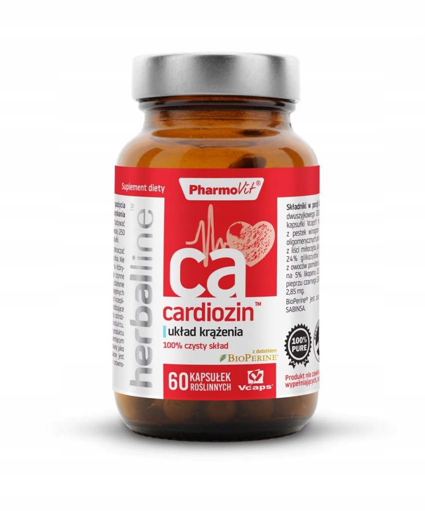 Herballine Cardiozin układ krążenia 60 kapsułek