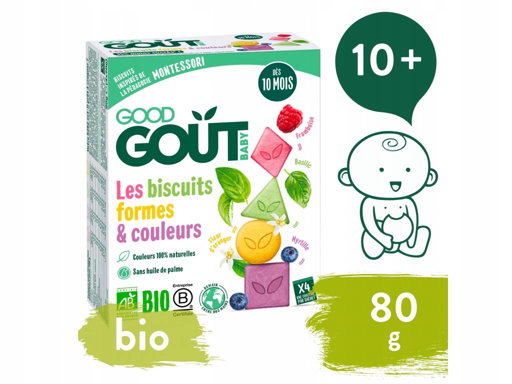 Good Gout BIO BIO herbatniki i kształty 80g