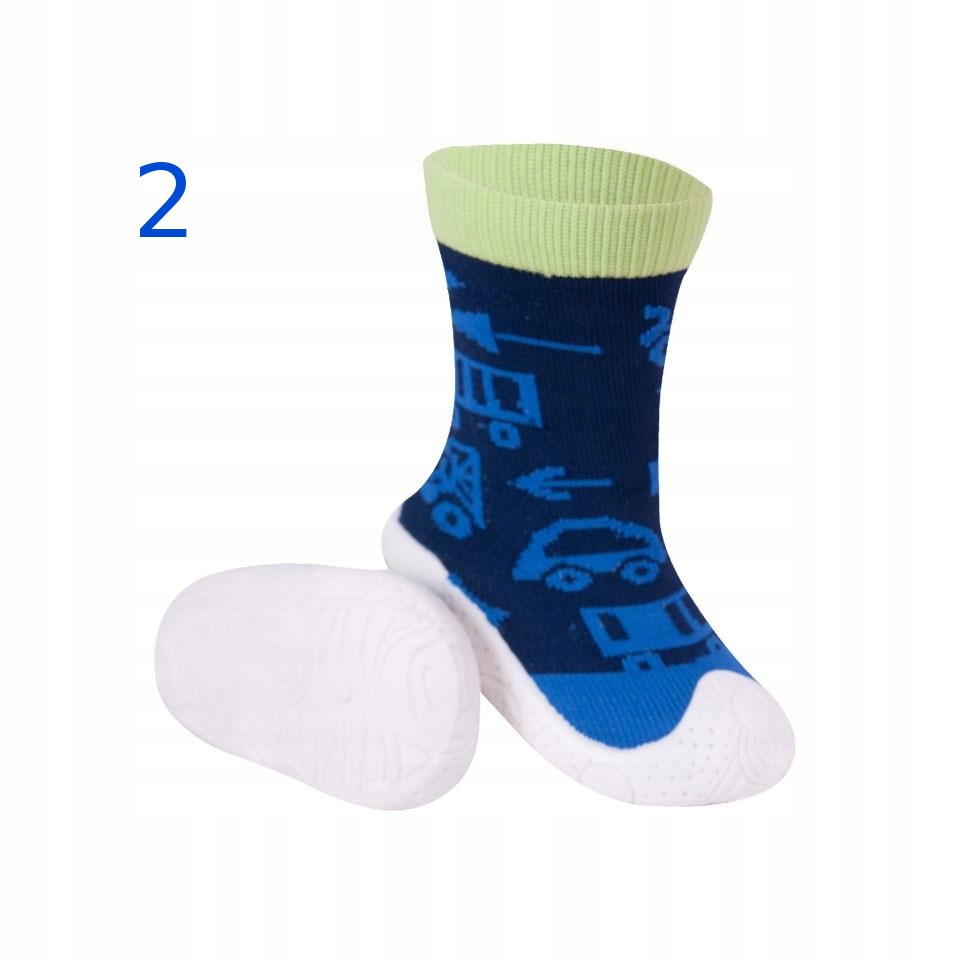 KAPCIE bambosze Skarpetki z GUMOWĄ podeszwą r 20 - 7647390691