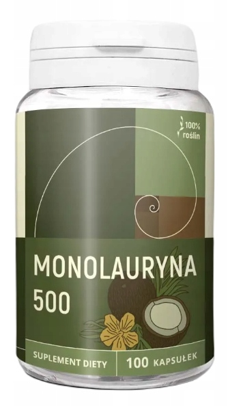 Nanga Monolauryna 500mg 100 kapsułek Wirusy Bakterie