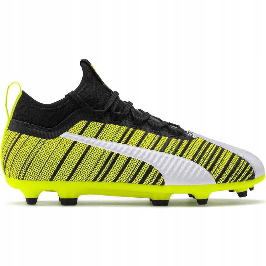 Buty piłkarskie Puma One 5.3 FG AG JUNIOR żółto-cz