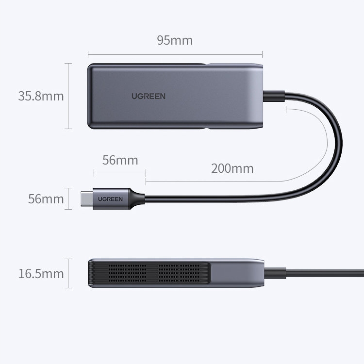 Купить АДАПТЕР UGREEN USB-C Ethernet RJ-45 СЕТЕВАЯ КАРТА: отзывы, фото, характеристики в интерне-магазине Aredi.ru