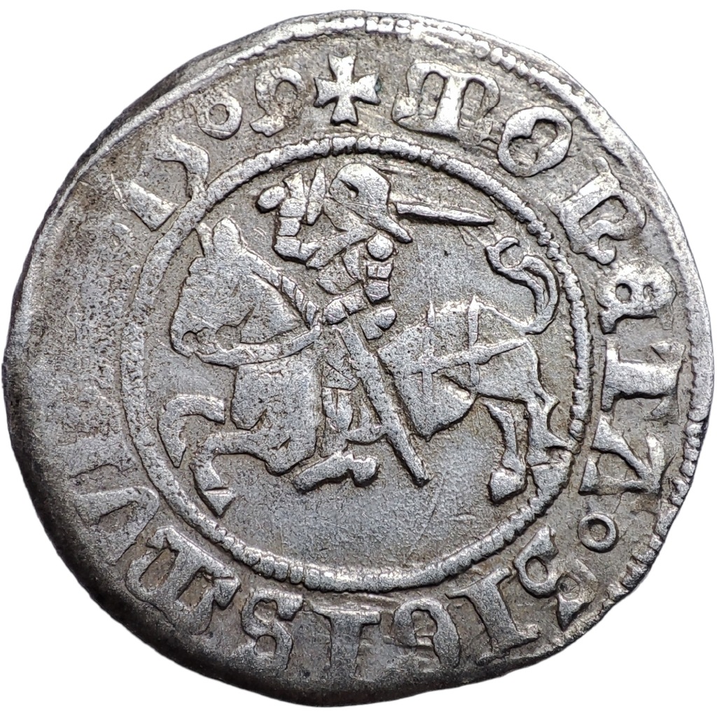 Zygmunt I Stary, półgrosz 1509 Wilno RZADKI