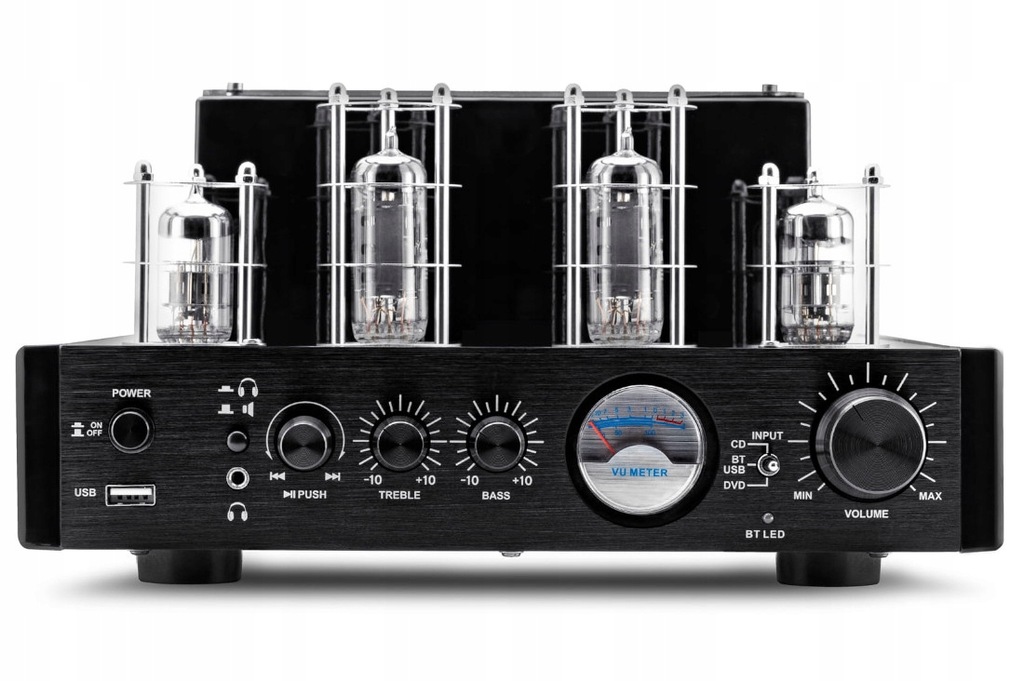 Hybrydowy wzmacniacz lampowy Voice Kraft 62TA-VK czarny