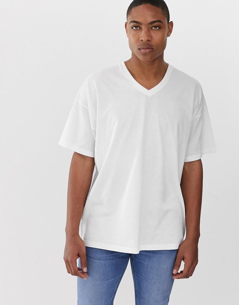 ASOS DESIGN__XZX BIAŁY KLASYCZNY T-SHIRT MĘSKI__S