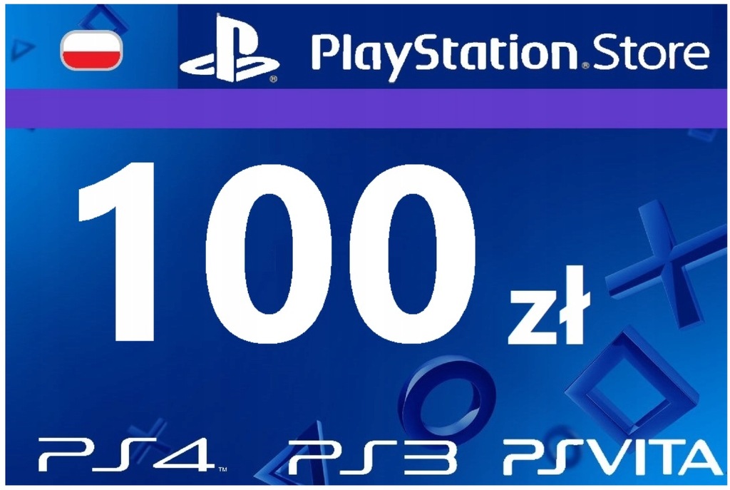 PlayStation Store cyfrowa 100 PLN