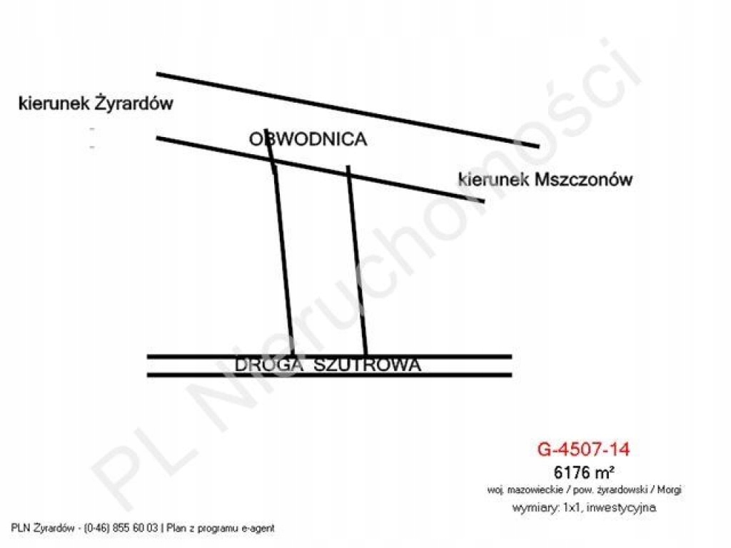 Działka na sprzedaż , żyrardowski, 6176,00 m²