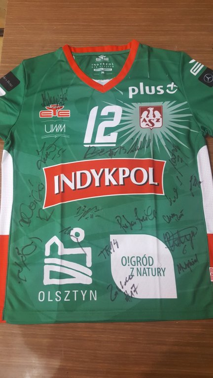 Koszulka Indykpolu AZS Olsztyn z autografami