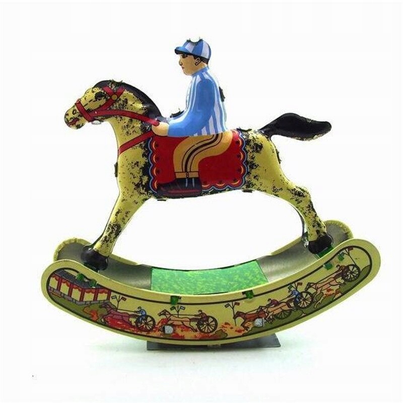 Classic Rocking Horse Robot Collection Tin Toys