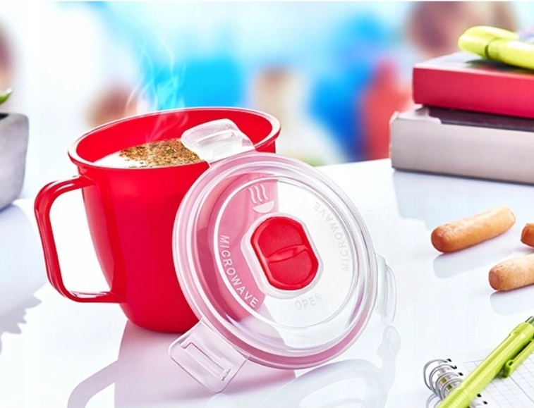 KUBEK POJEMNIK NA ZUPĘ DO MIKROFALI DO PRACY 620ml - 11748380793