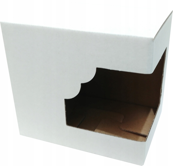 Kartonik Pudełko na kubek 330ml z okienkiem