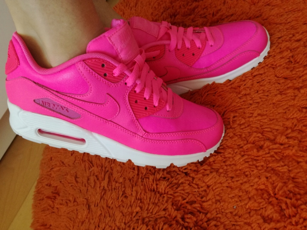 Nowe buty Nike air max 90 pink pow 38,5 neonowe