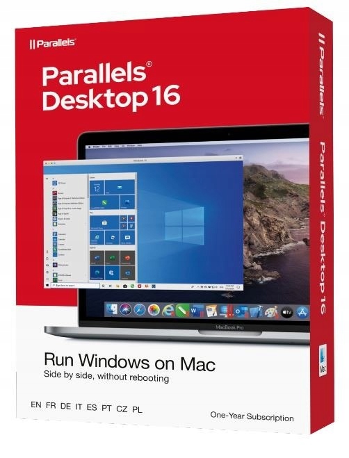 Parallels Desktop 16 Retail Box 1yr EU