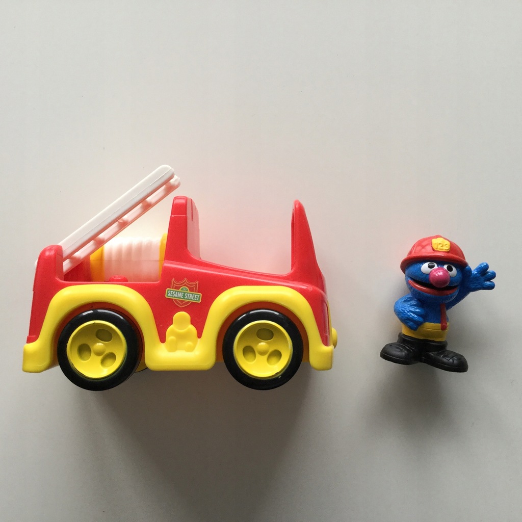 Straż pożarna auto ulica sezamkowa Groover Elmo
