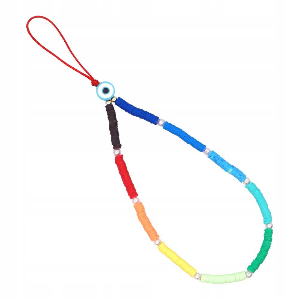 RĘCZNIE WYKONANY KOLOROWY DEKORACYJNY WISZĄCY TELEFON