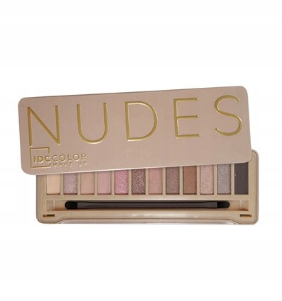 IDCCOLOR NUDES paleta 12 cieni z lusterkiem