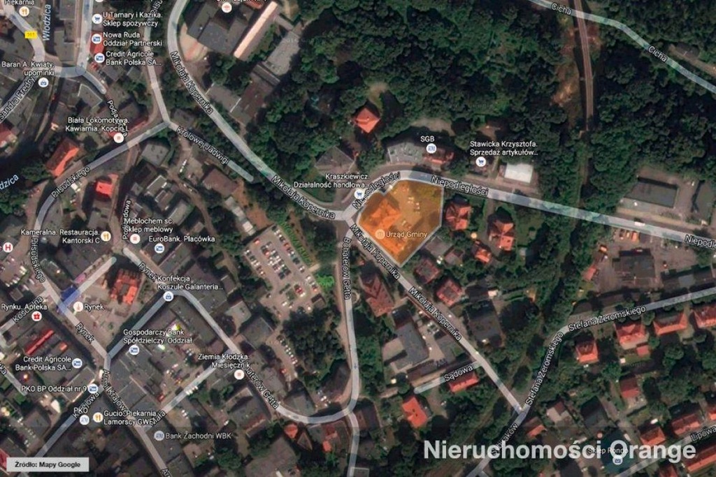Komercyjne, Nowa Ruda, Kłodzki (pow.), 1832 m²
