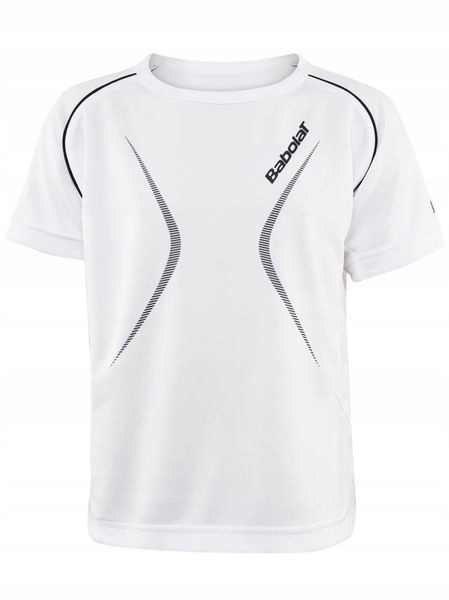 KOSZULKA BABOLAT CLUB T-SHIRT BOY 12 WH 128 PROMO