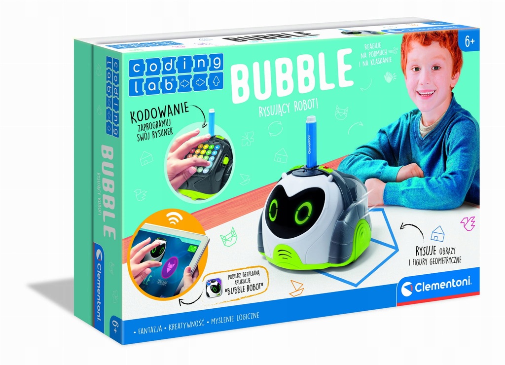 ROBOT BUBBLE do rysowania i kodowania Clementoni