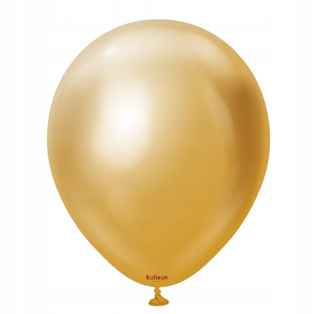 Balony lateksowe Mirror Gold, złoty, 30 cm, 50 szt.