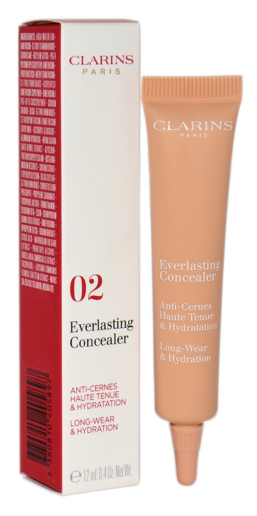 CLARINS EVERLASTING CONCEALER 02 LIGHT MEDIUM 12ML