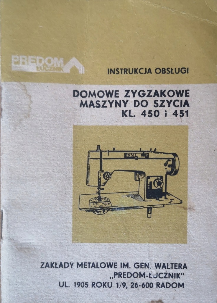 INSTRUKCJA OBSŁUGI ŁUCZNIK kl. 450 i 451