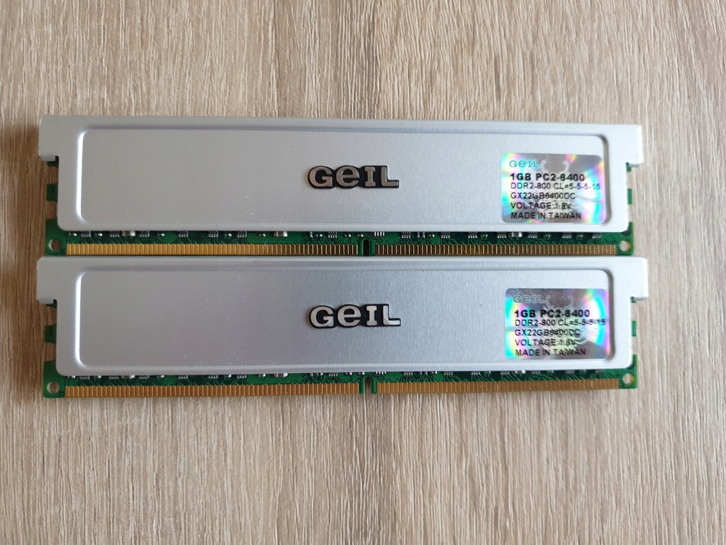 Ram GEIL 1GB 2Rx8 PC2-6400-666 DDR2 800MHz