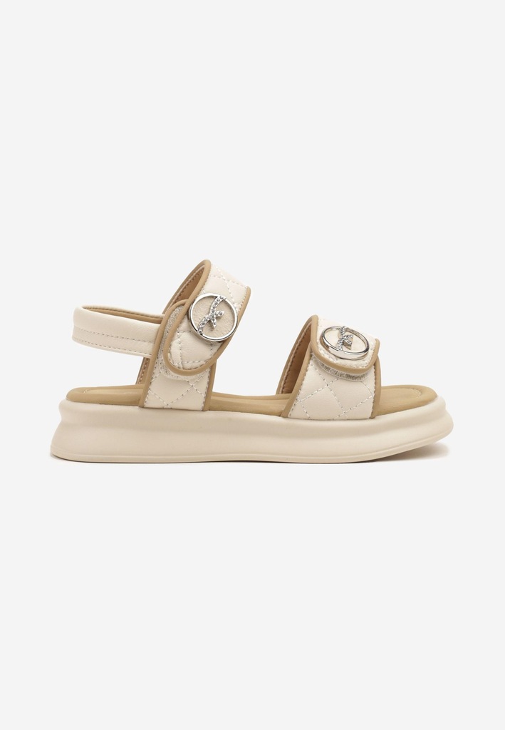 Born2Be Beżowe Sandały 26 Ekoskóra Casual